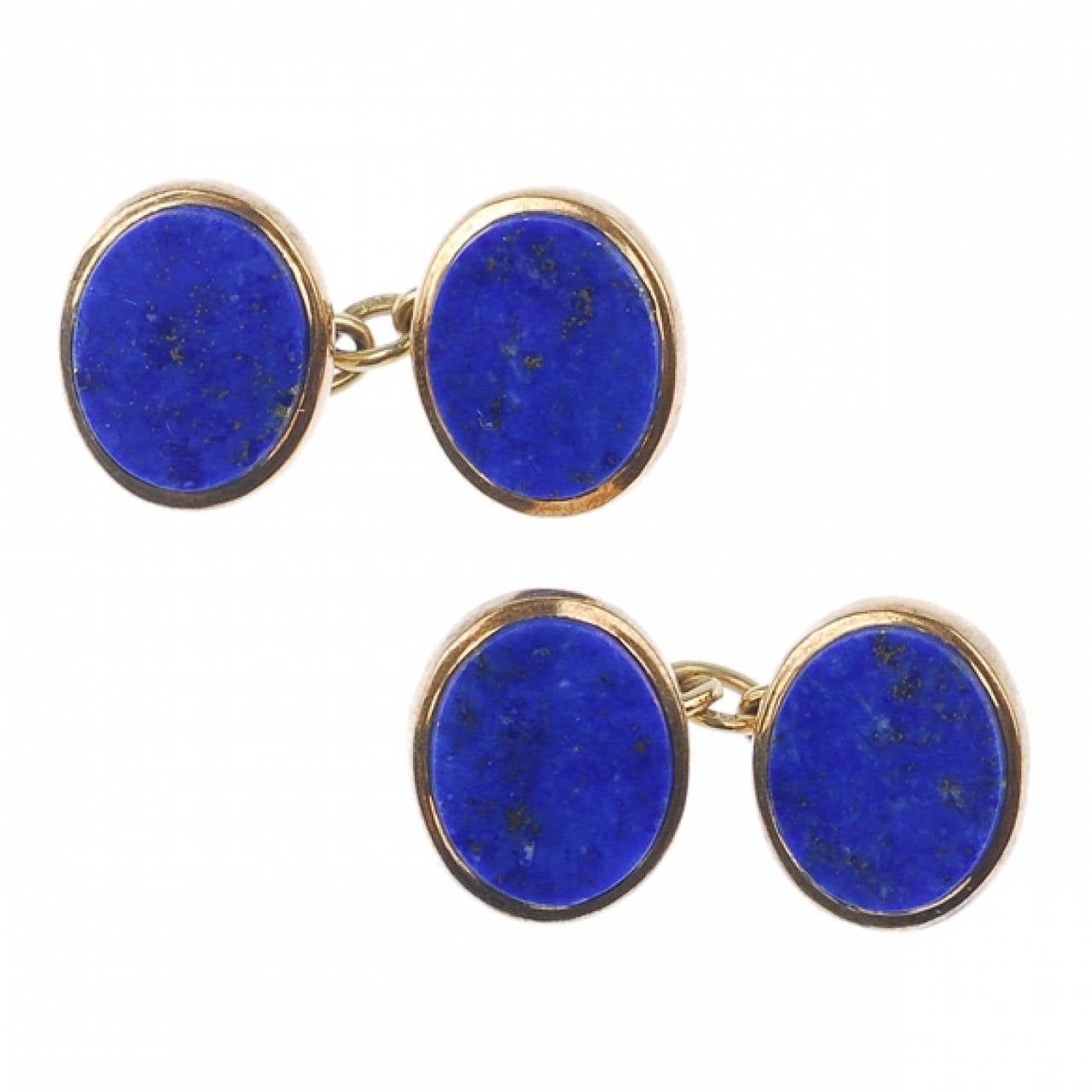 Lapis Lazuli Gold Cufflinks at 1stDibs