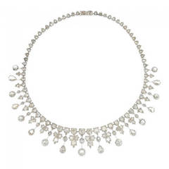 Late Victorian 20 Carat Diamond Tiara Necklace