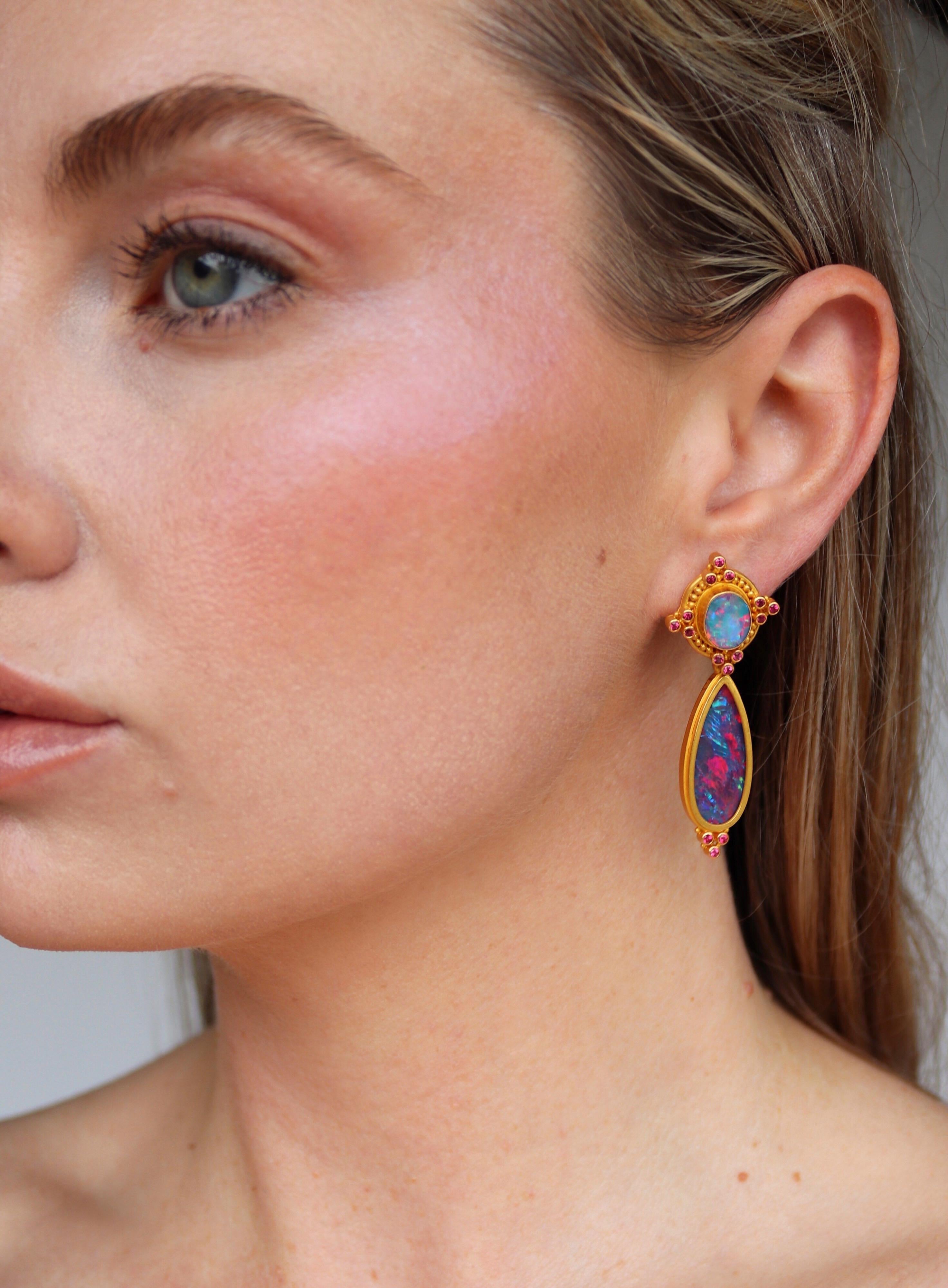 Women's Carolyn Tyler Boulder Opal Earrings