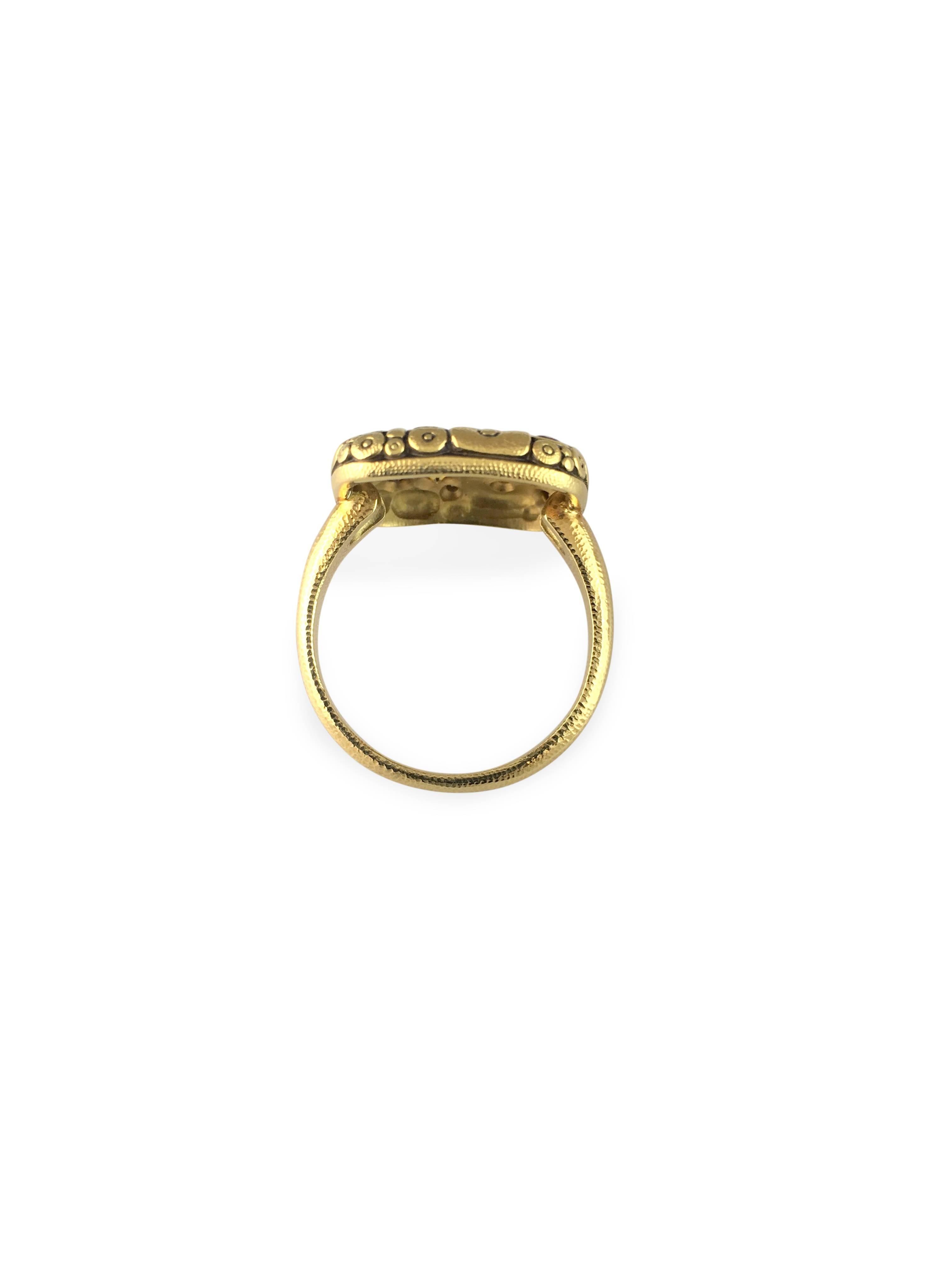Alex Sepkus Diamond Gold Ring In New Condition In Dallas, TX