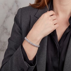 Rondelle 14.50ctw Lab Grown Diamond Bracelet Platinum