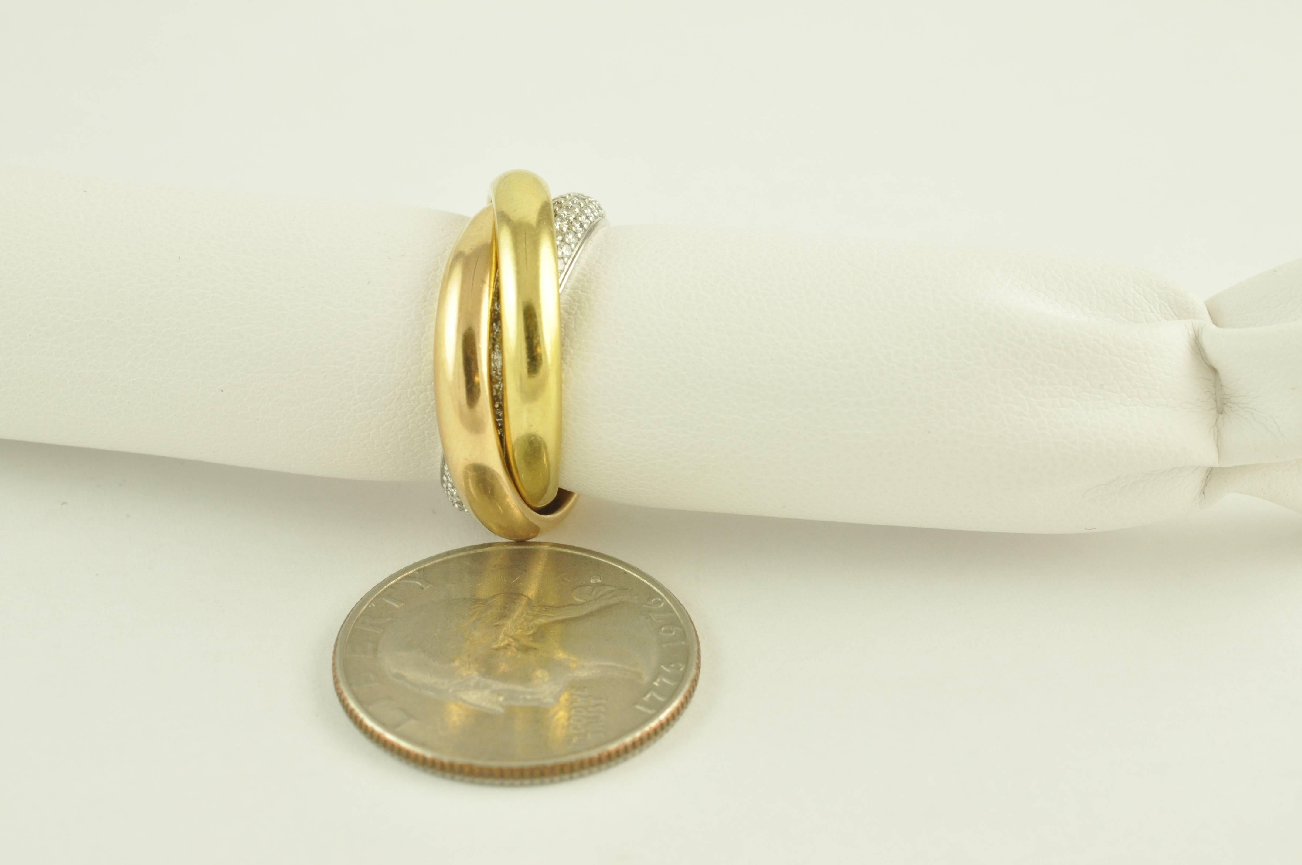 rolling rings with diamonds