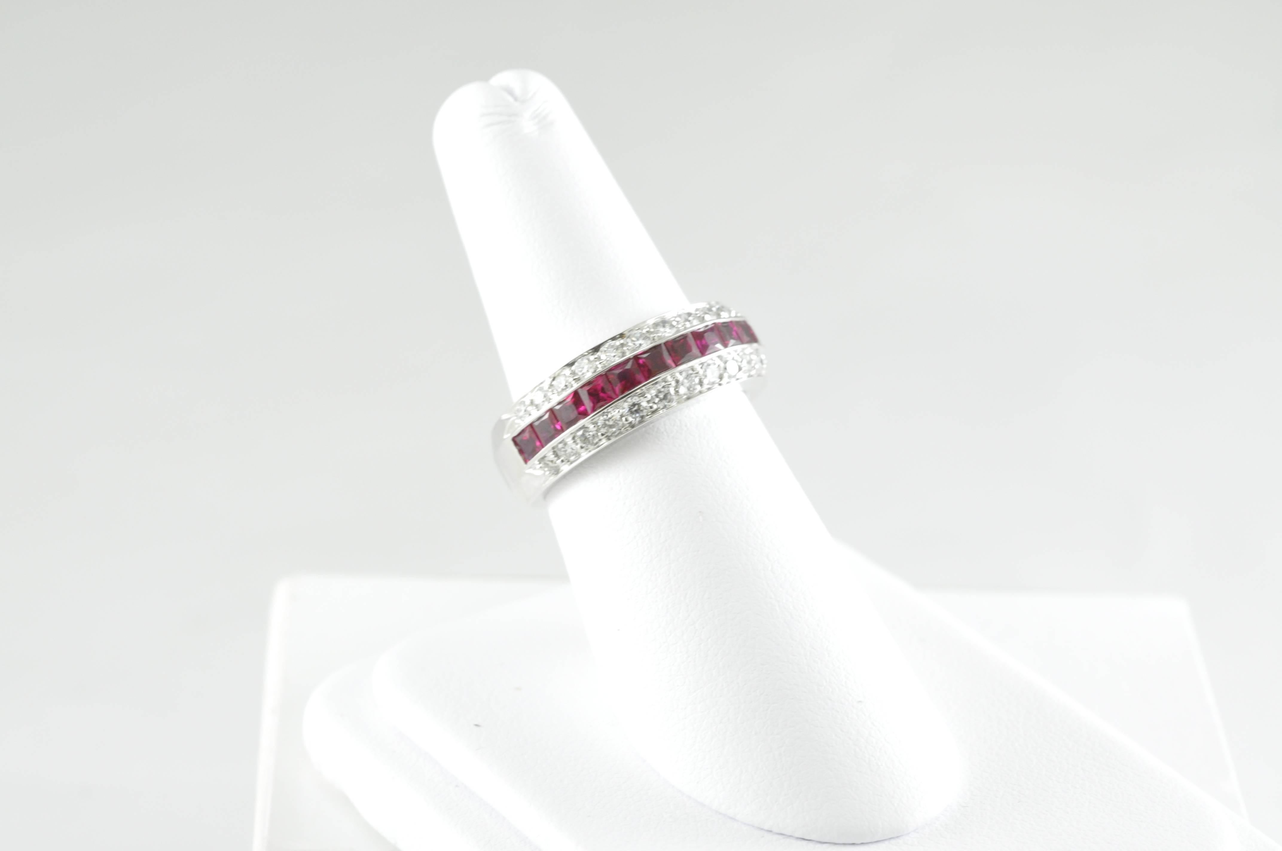 Women's Ruby and Diamond Ring