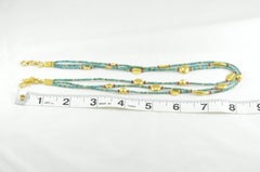 Turquoise, Ruby and Gold Necklace