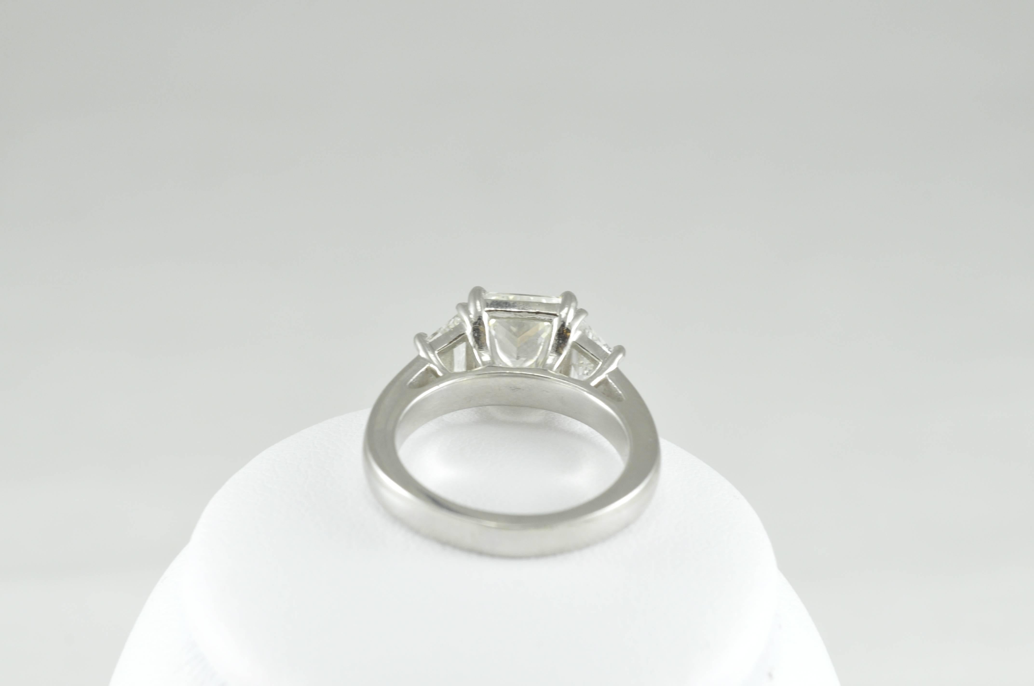 Radiant Cut Platinum Diamond Ring