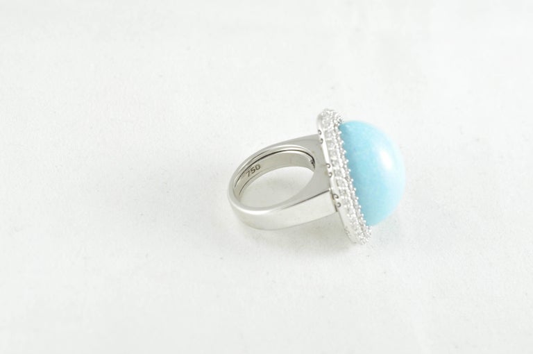 Natural Turquoise Heart Ring at 1stdibs