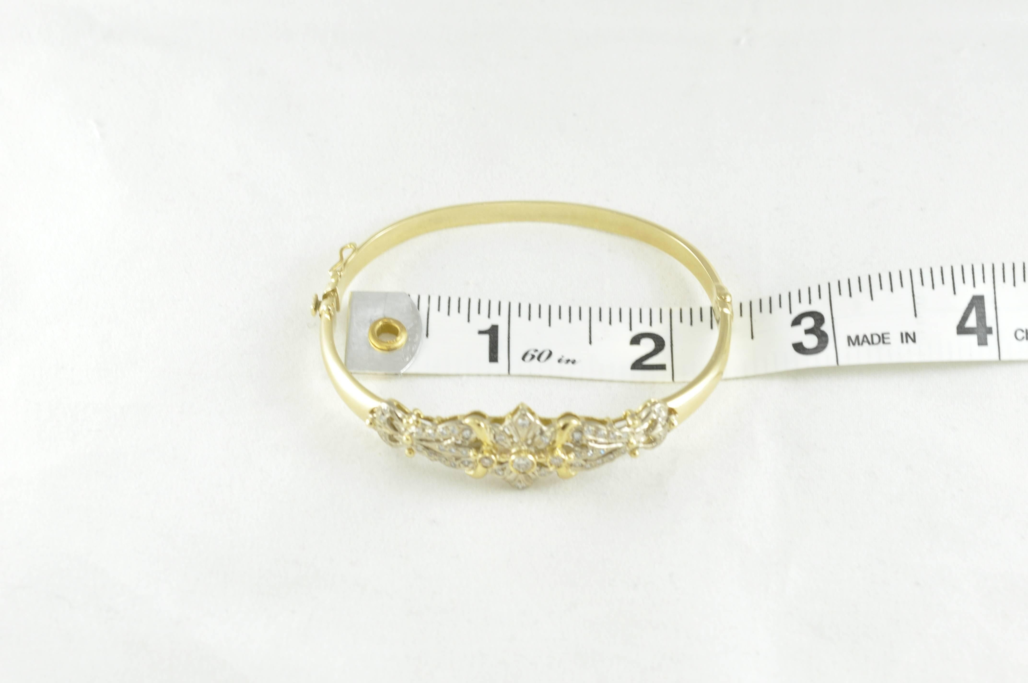 Women's 1960s Estate Diamond Bangle Bracelet