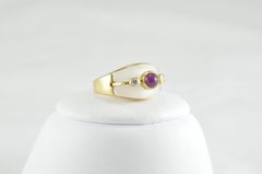 Lalaounis Frosted Ruby Cabochon Ring