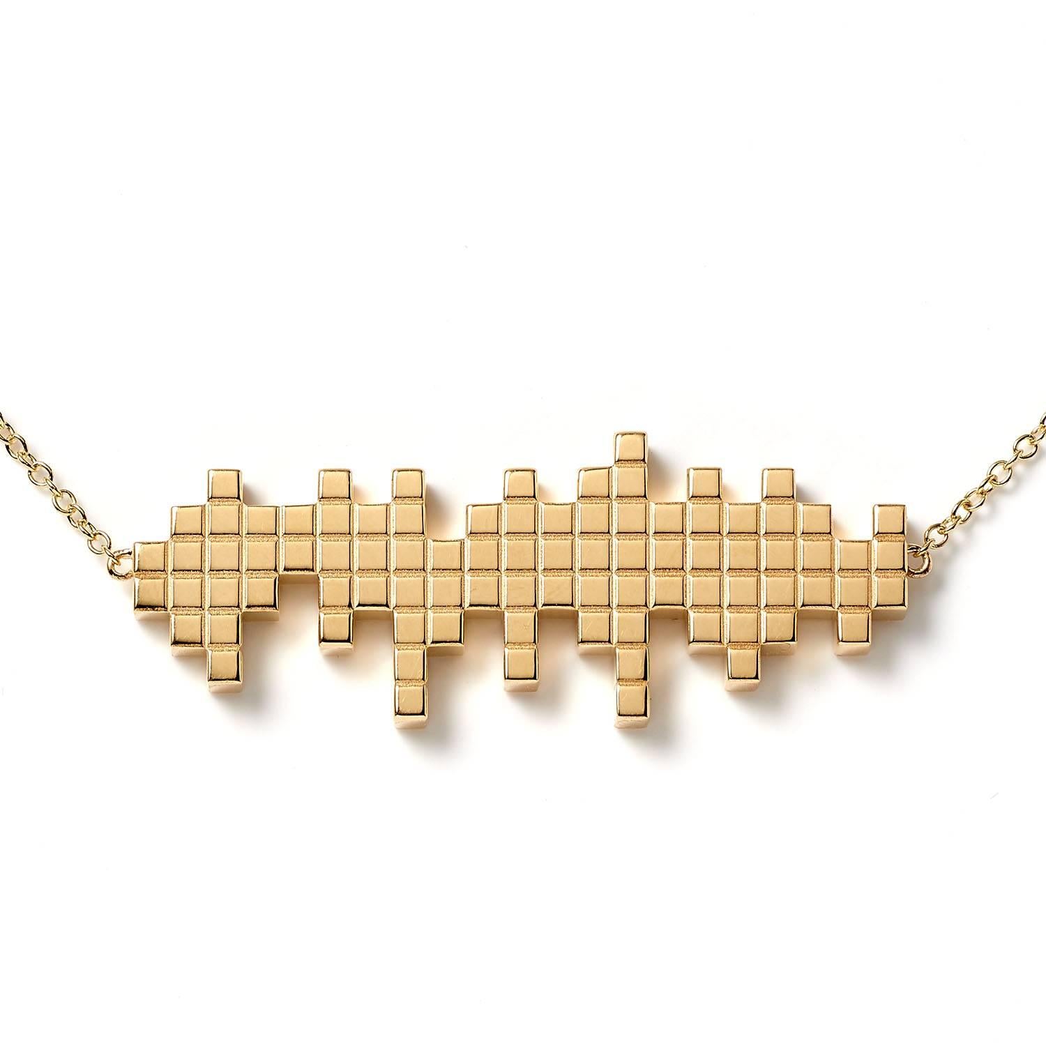 Yellow gold "Equalizer" necklace by Francesca Grima

18ct. Yellow Gold on Yellow Gold Chain.

・Polished 18ct. Yellow Gold
・Pendant length: 1.9cm
・Pendant width: 4.8cm
・Chain can be worn in three lengths: 43.5cm, 40.5cm, 37.5cm
・Lobster