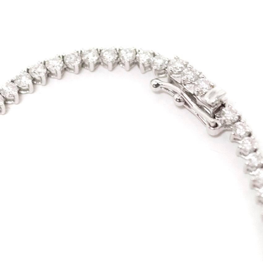 Women's Bespoke White Gold Diamond Collar Necklace For Sale
