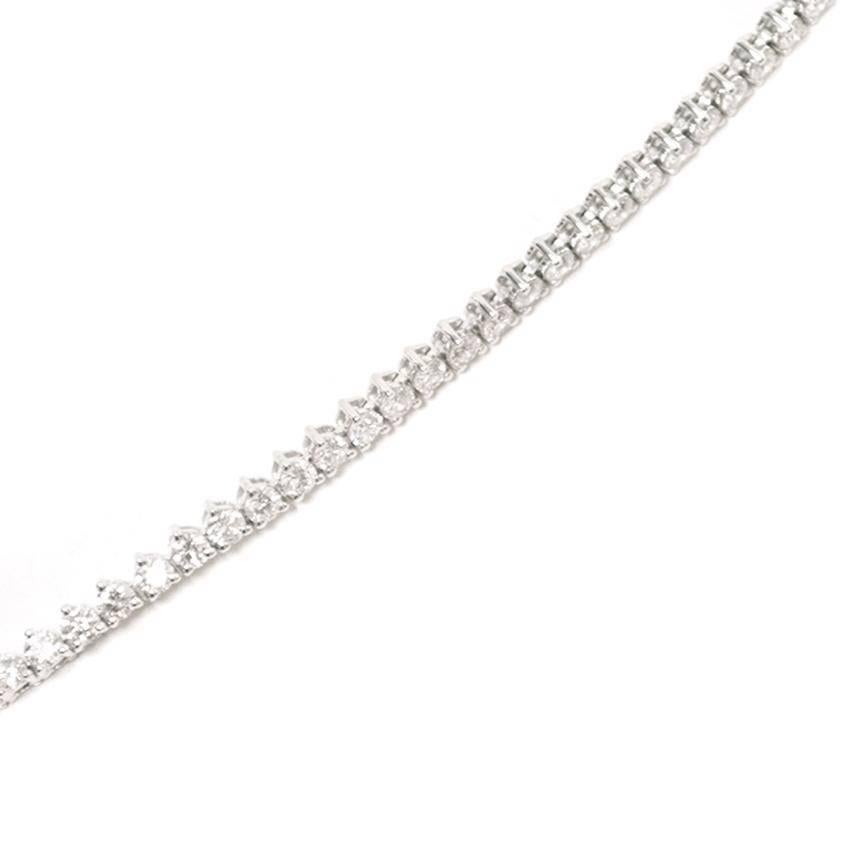 Bespoke White Gold Diamond Collar Necklace For Sale 2