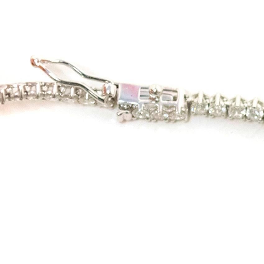 Bespoke White Gold Diamond Collar Necklace For Sale 3
