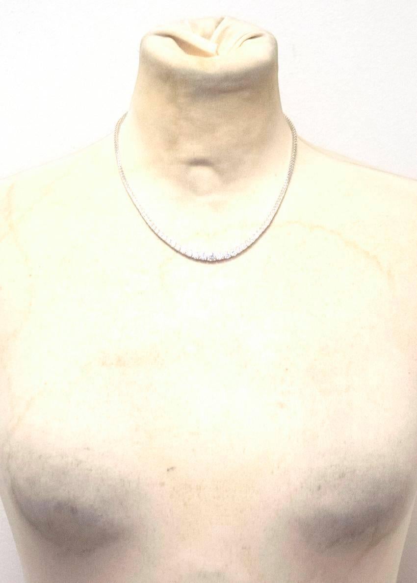 Bespoke White Gold Diamond Collar Necklace For Sale 5
