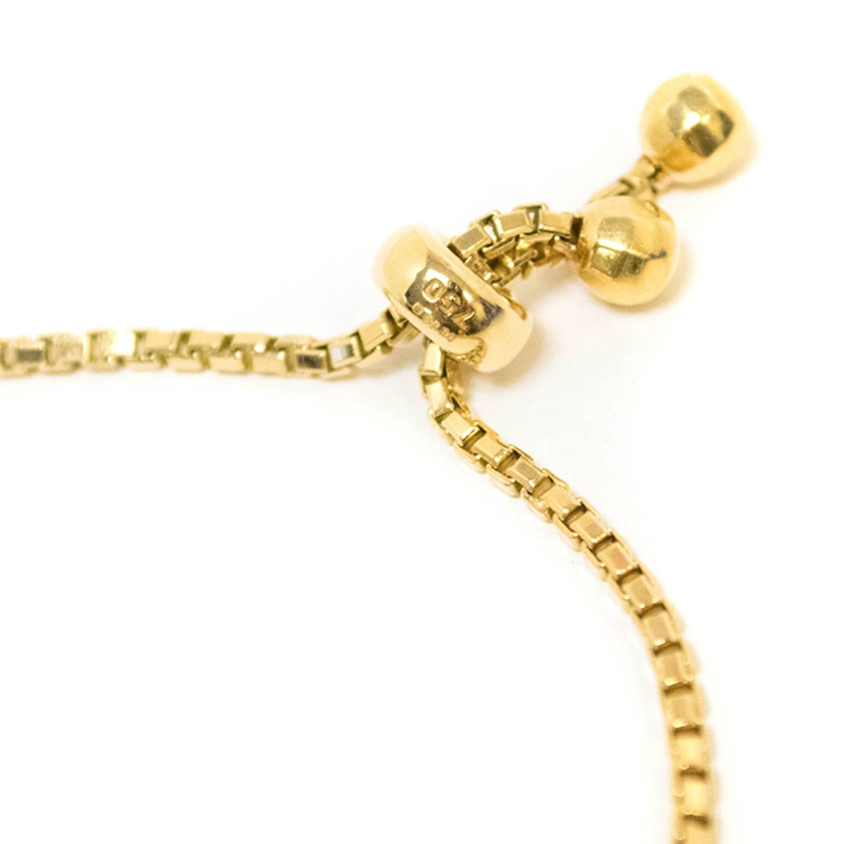Bespoke Yellow Gold Marquise Diamond Bracelet In New Condition For Sale In London, GB