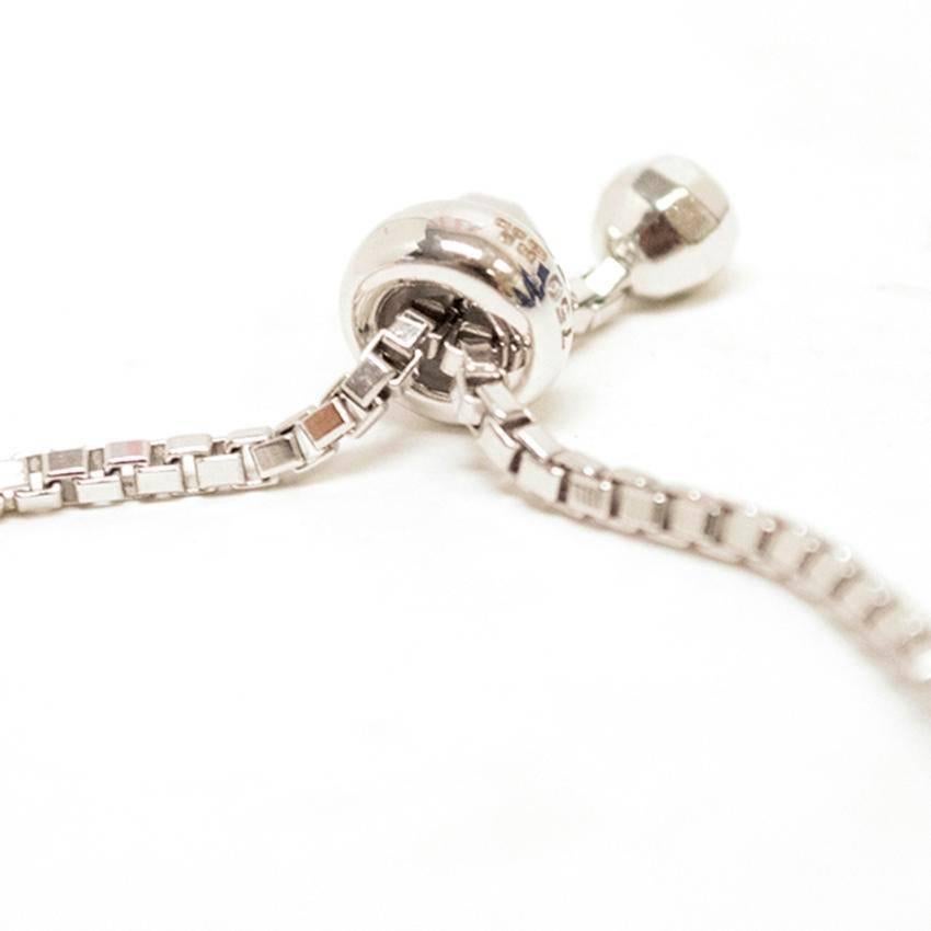 Bespoke White Gold Triple Row Diamond Tennis Bracelet In New Condition For Sale In London, GB