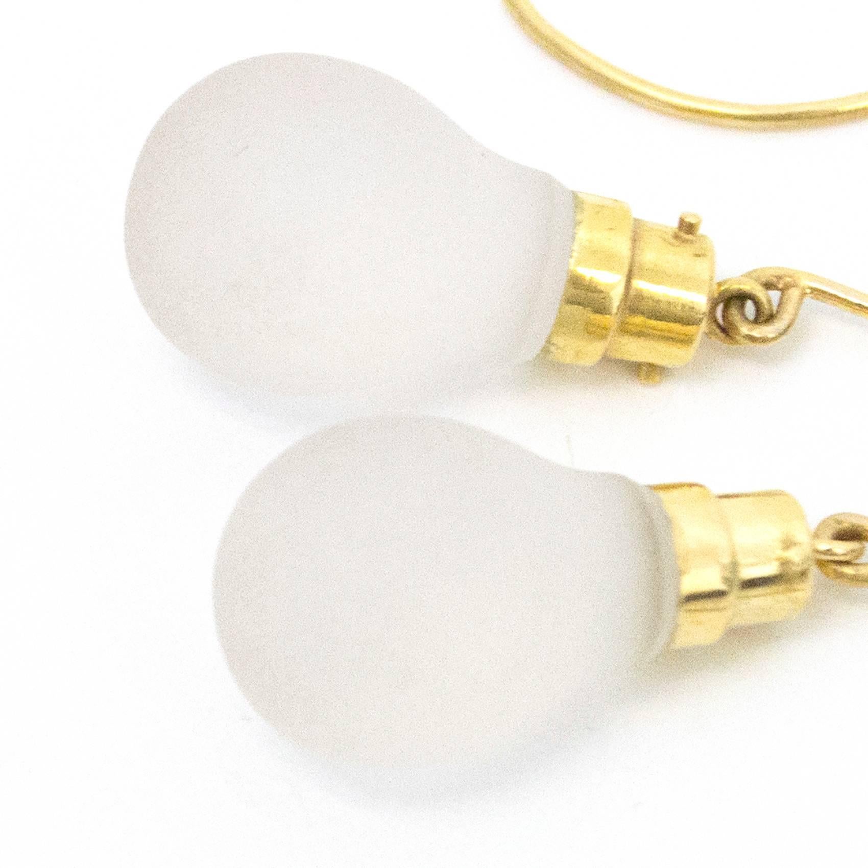 Theo Fennell 18 Carat Gold Halogen Light Bulb Earrings 2