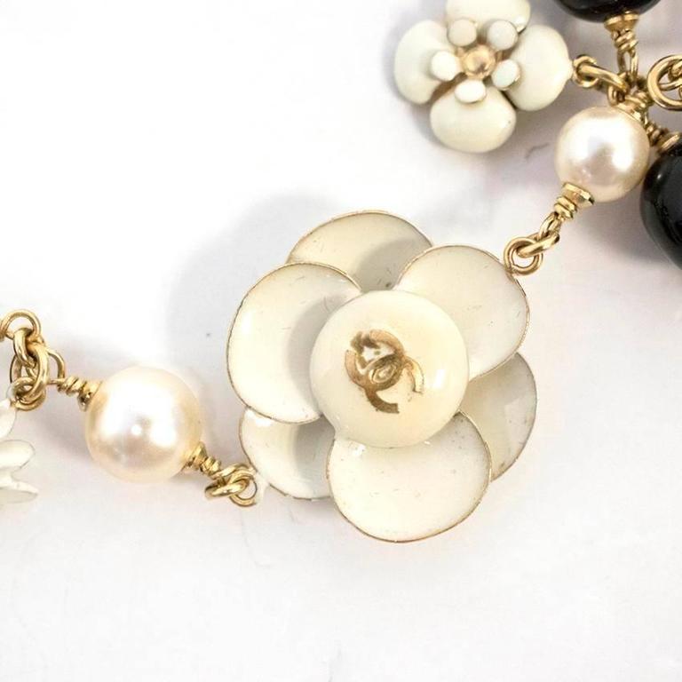 Chanel Camelia Enameled Necklace For Sale at 1stDibs  usa pat. 4074400  price, chanel necklace flower, camelia chanel necklace
