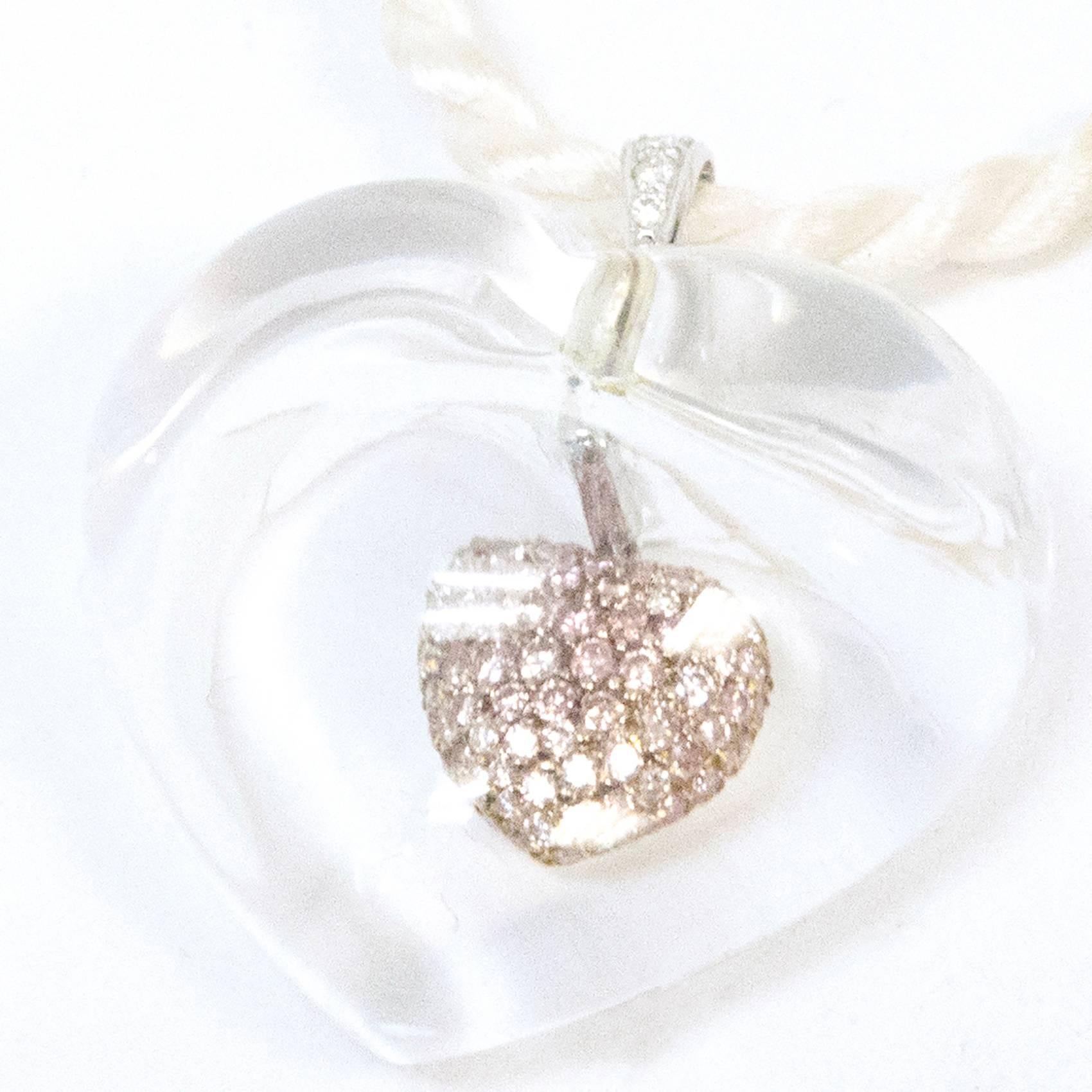 crystal heart pendant necklace