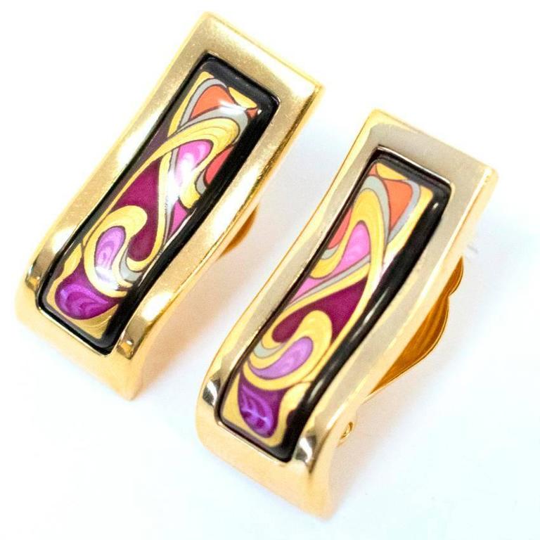 Frey Wille Hommage A Alphonse Mucha Mini-Creoles Earrings at 1stDibs ...