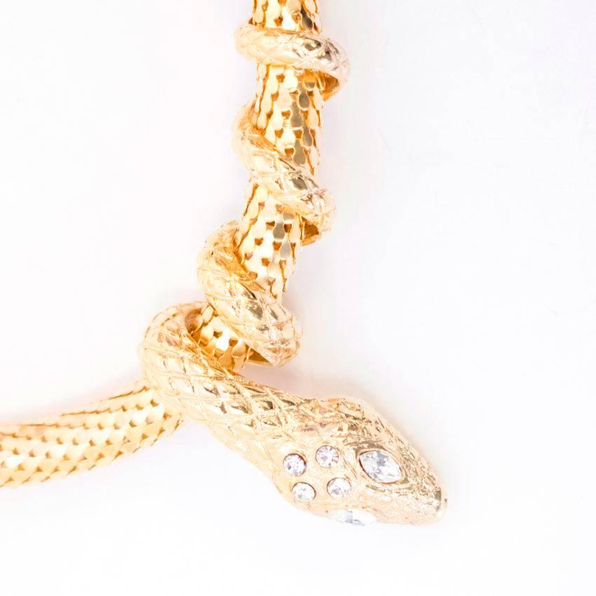 golden snake necklace