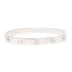 Cartier 18 Karat White Gold Love Bracelet