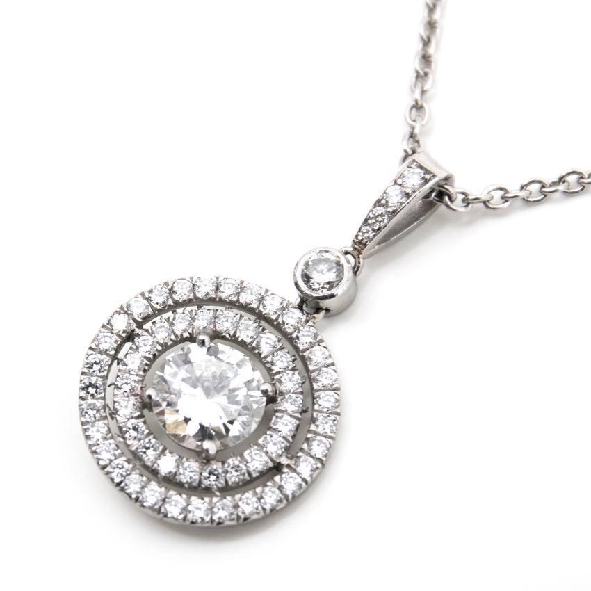 Pair of Diamond Earrings and Pendant Necklace 1