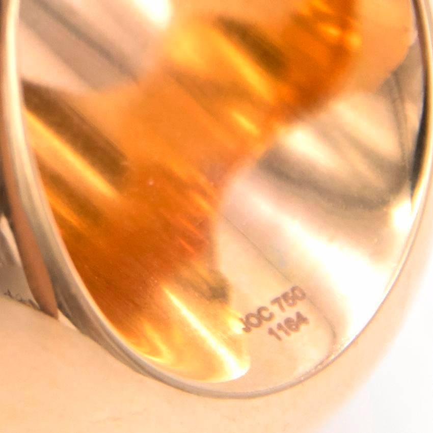Women's Baenteli 18 Karat Gold Sphere Ring For Sale