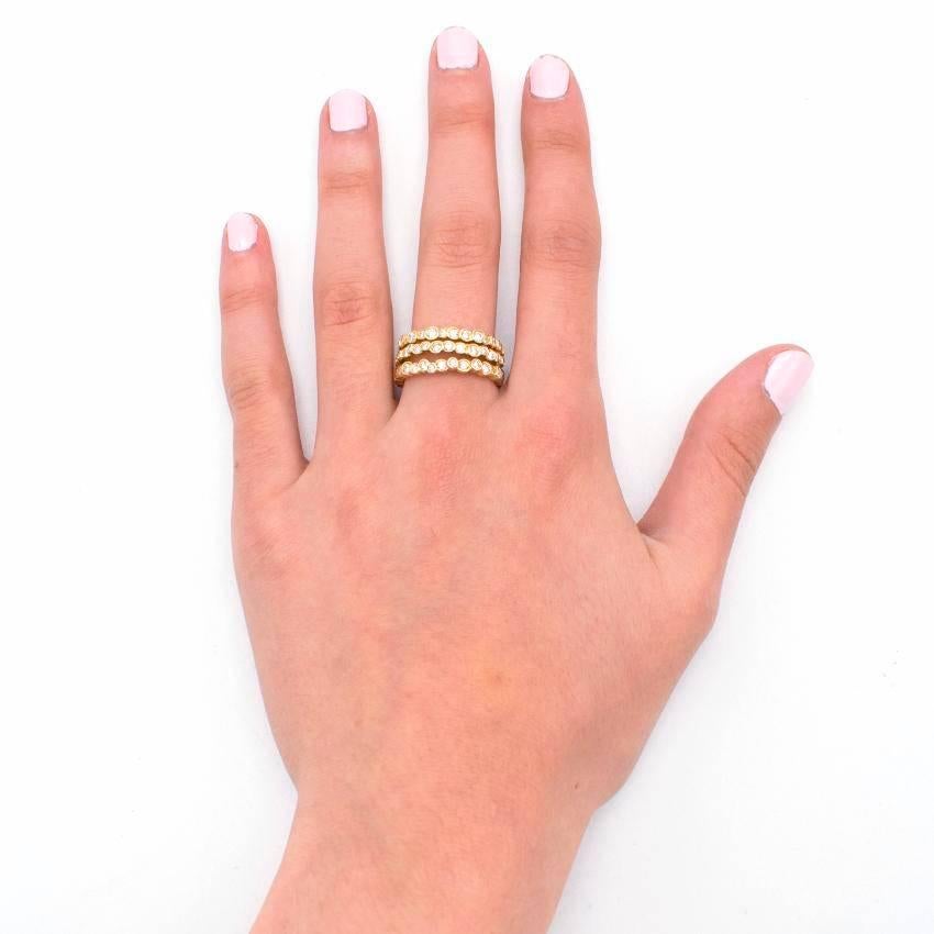 Ippolita Starlet 18 Karat Gold Ring with Diamonds In Excellent Condition For Sale In London, GB