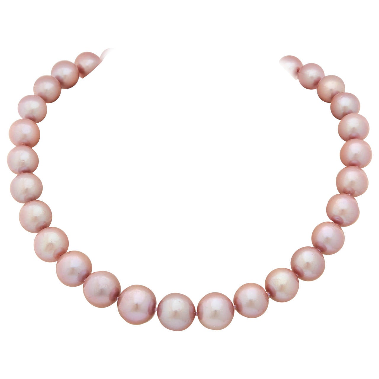 Exquisite Pink Pearl Necklace
