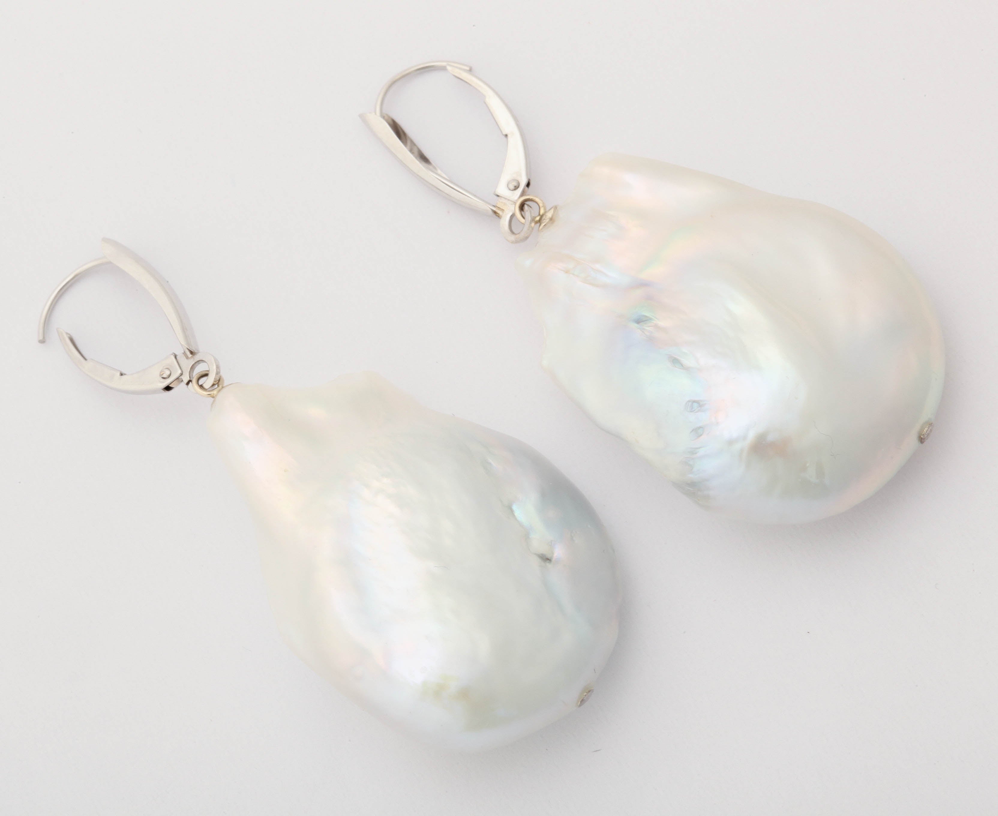 extra large pearl earrings