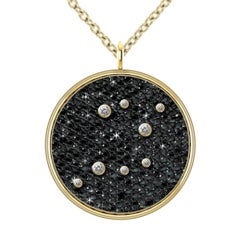 Hugo & Haan Gold Diamond Sagittarius Zodiac Constellation Star Pendant Necklace