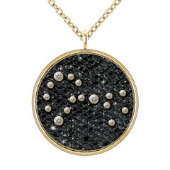 Hugo & Haan Gold Diamond Scorpius Zodiac Constellation Star Pendant Necklace