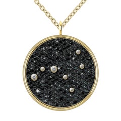 Hugo & Haan Gold Diamond Virgo Zodiac Constellation Star Pendant Necklace