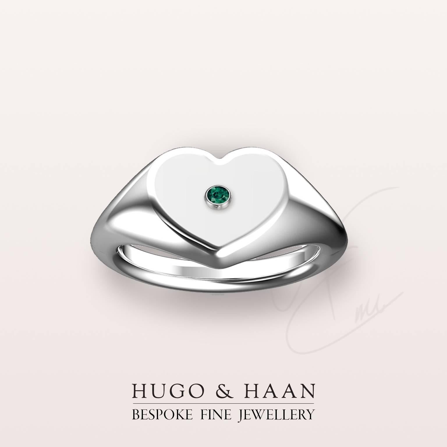 Details:

Material : 18k White Gold
Principle Gemstone : Emerald
Other Gemstone : -
Customizable: Yes

Options to customize: 

Metals available : Platinum, 18kt Yellow Gold or 18kt White Gold
Gemstones Available : Most semi-precious and precious