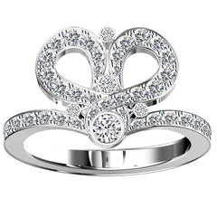 Hugo & Haan White Gold Diamond Embrace Engagement Anniversary Ring
