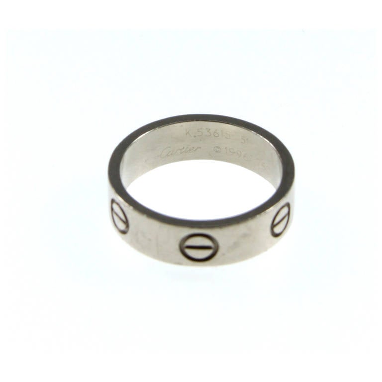 Cartier White Gold LOVE Band