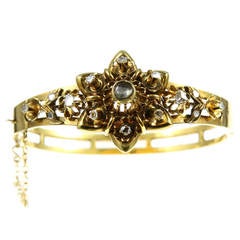Victorian Rose Cut Diamond Bracelet