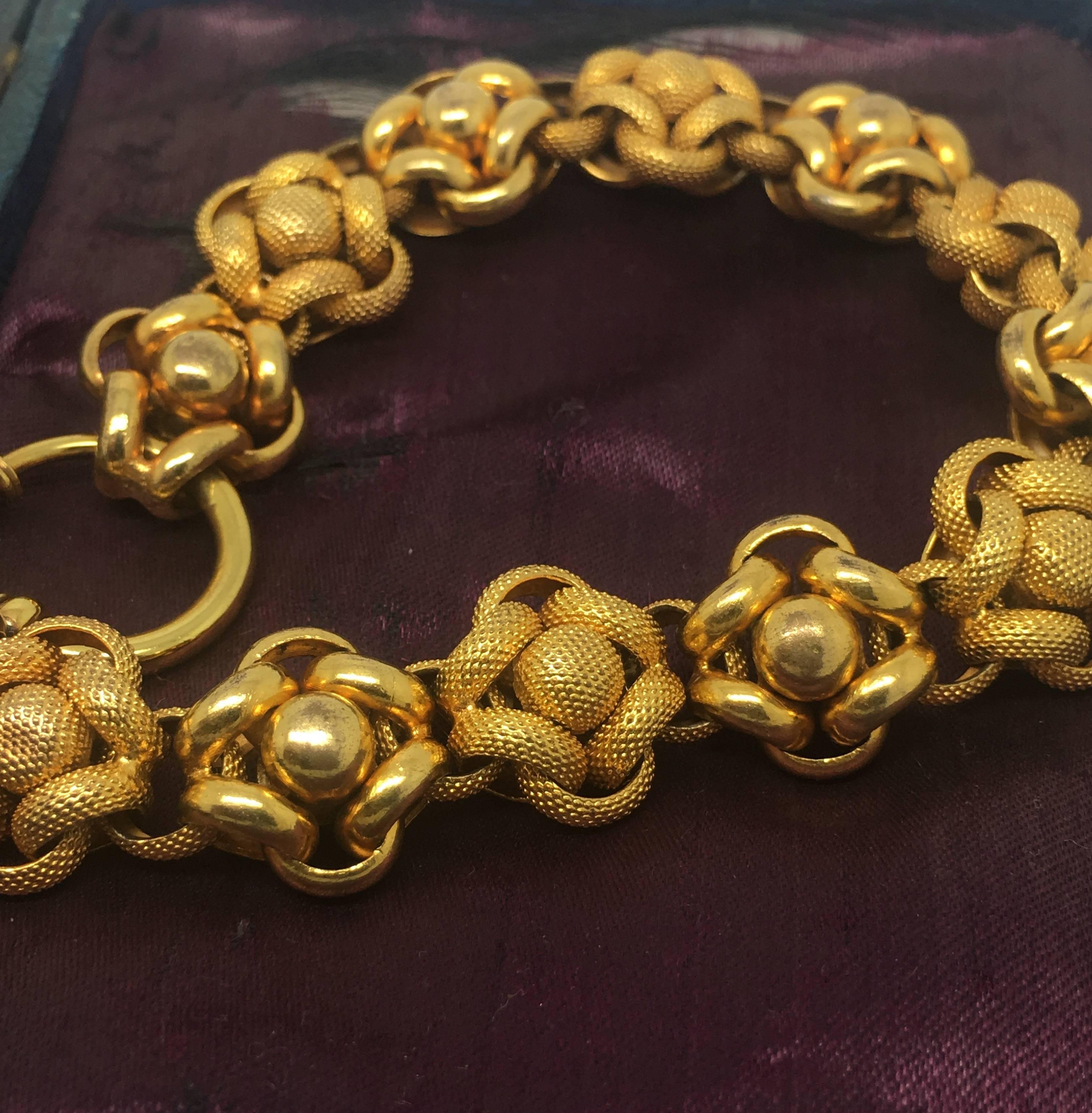 Early Victorian Victorian Pinchbeck Bracelet For Sale