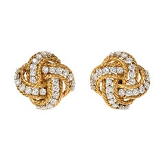 BOUCHERON Crystal Earrings at 1stdibs