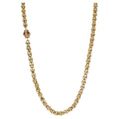 Antique oversized belcher link chain