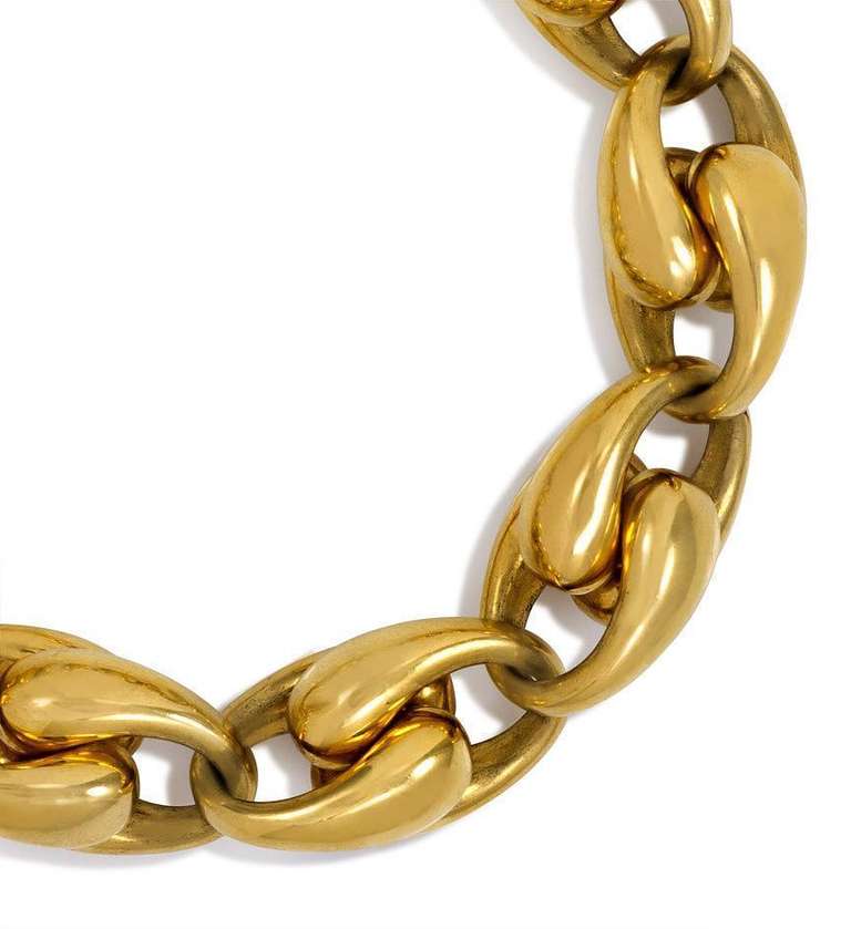 1970s Italian Gold Nautical Link Bracelet