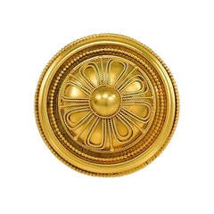Antique Gold Etruscan Revival Brooch