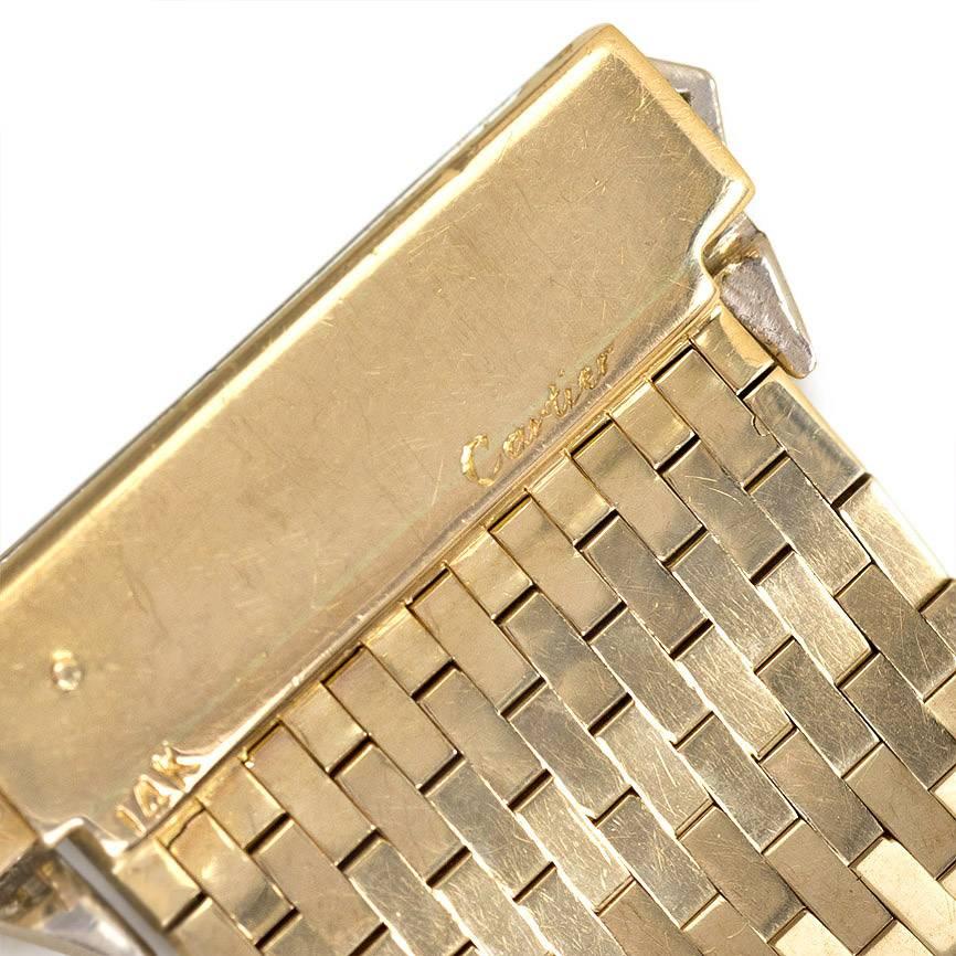 Cartier Retro Ruby Diamond Gold Bracelet 1