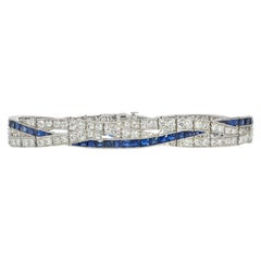 Art Deco J.E. Caldwell sapphire and diamond bracelet