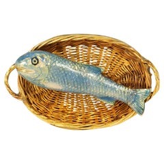 Antique English enamel and gold fisherman's tackle pin