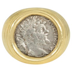 Bulgari gold and silver Septimius Severus "Monete" ring