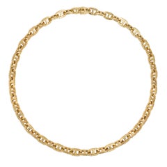 Hermès “Vendôme” Chaîne d’Ancre Tressé Gold Necklace
