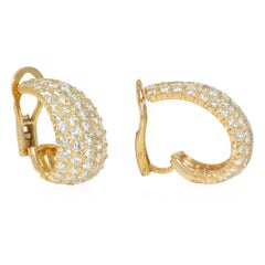 Französische Pavé-Diamant-Creolen