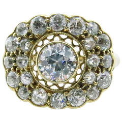 Exquisite Antique Edwardian Diamond Gold Ring