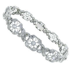 Graceful Edwardian Diamond Bracelet